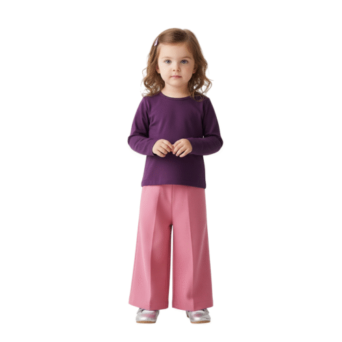 Kids Basic Tee  Premium Cotton T-Shirt Longsleeve 3410